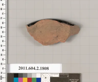 Terracotta fragment of a skyphos (deep drinking cup)