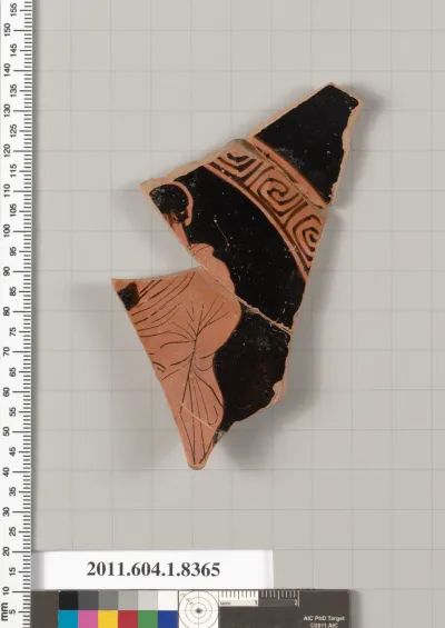 Terracotta fragment of a kylix (drinking cup)