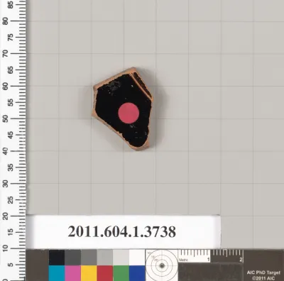 Terracotta fragment of a kylix (drinking cup)