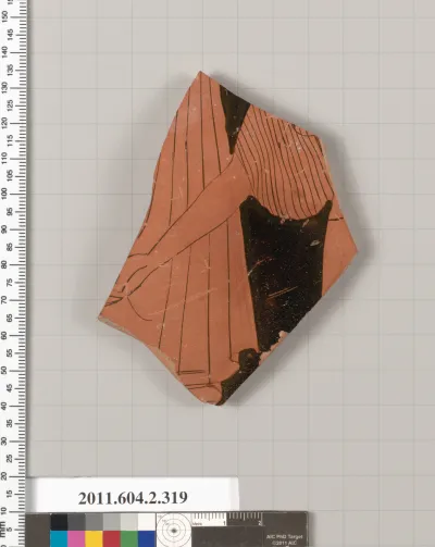 Terracotta fragment of a column-krater (bowl for mixing wine and water)