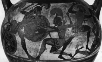 AMPHORA, NECK (ATHENIAN, BLACK-FIGURE)