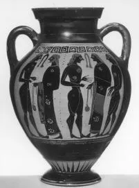 AMPHORA, BELLY, TYPE B (ATHENIAN, BLACK-FIGURE)