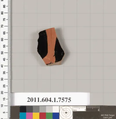 Terracotta fragment of a kylix (drinking cup)