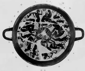 CUP A (ATHENIAN, BLACK-FIGURE)