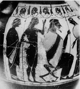AMPHORA, BELLY, TYPE B (ATHENIAN, BLACK-FIGURE)