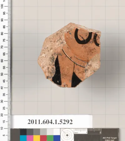 Terracotta fragment of a kylix (drinking cup)