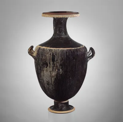 Terracotta hydria (water jar)