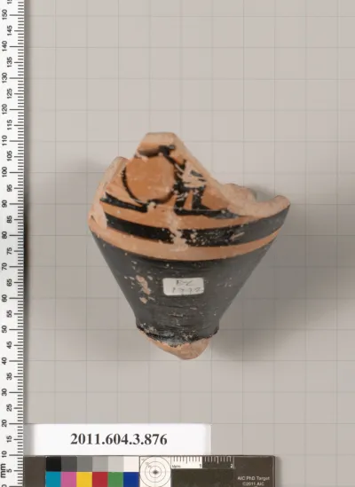 Terracotta fragment of a lekythos (oil flask)