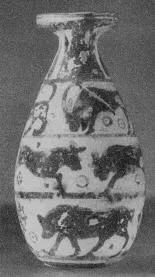 ALABASTRON (CORINTHIAN, BLACK-FIGURE)