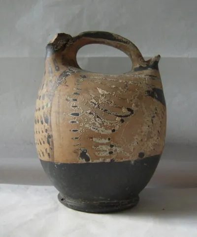 vase plastique ; askos