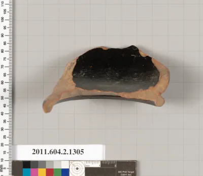 Terracotta fragment of a skyphos (deep drinking cup)