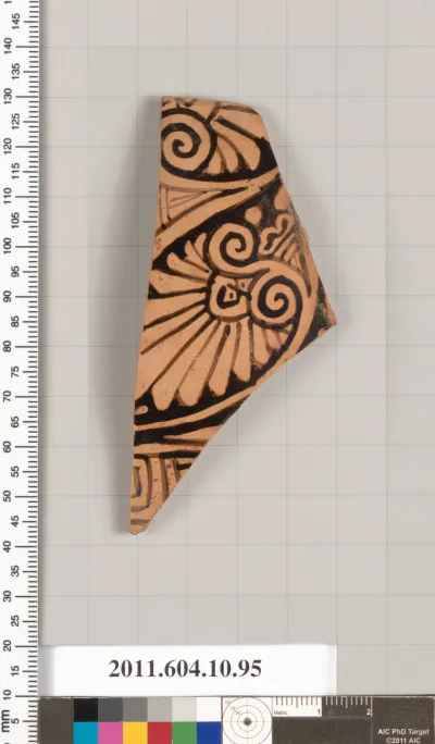 Terracotta fragment of a closed shape