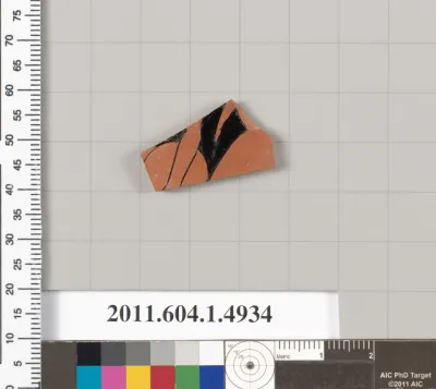 Terracotta fragment of a kylix (drinking cup)