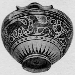 PYXIS (CORINTHIAN, BLACK-FIGURE)