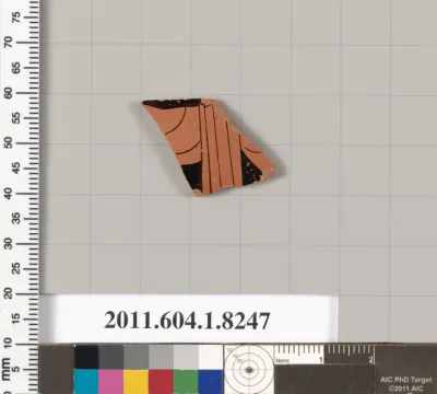 Terracotta fragment of a kylix (drinking cup)