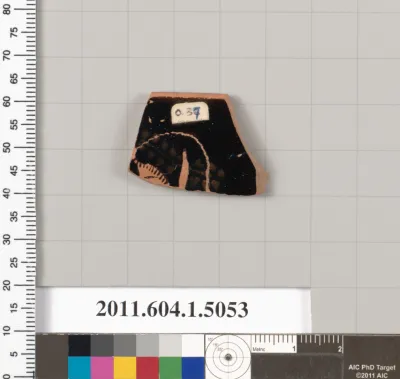 Terracotta fragment of a kylix (drinking cup)