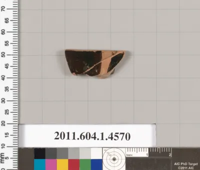 Terracotta fragment of a kylix (drinking cup)