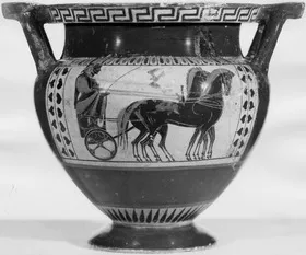 KRATER, COLUMN (ATHENIAN, BLACK-FIGURE)