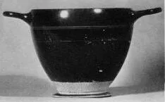 SKYPHOS (ATHENIAN, BLACK GLAZE)