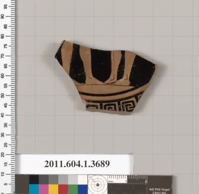 Terracotta fragment of a kylix (drinking cup)