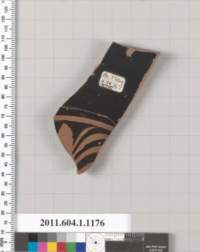 Terracotta fragment of a kylix (drinking cup)