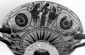 CUP A (ATHENIAN, BLACK-FIGURE)