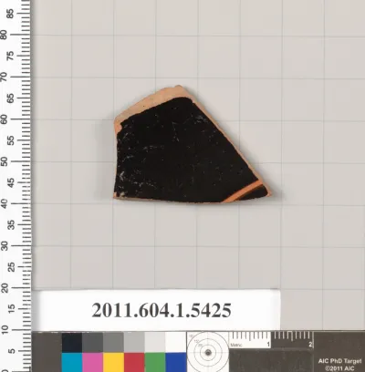 Terracotta fragment of a kylix (drinking cup)