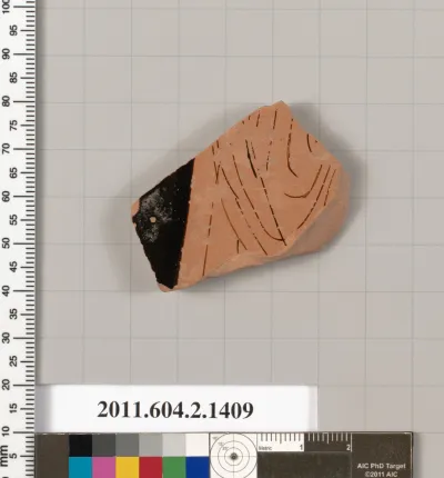 Terracotta fragment of a skyphos (deep drinking cup)