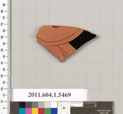 Terracotta fragment of a kylix (drinking cup)