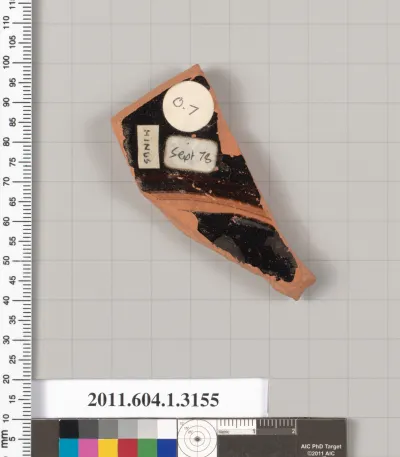 Terracotta fragment of a kylix (drinking cup)