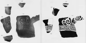 KRATER, BELL, FRAGMENTS (SOUTH ITALIAN, CAMPANIAN, BLACK GLAZE)