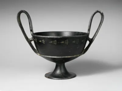 Terracotta kantharos (drinking cup)