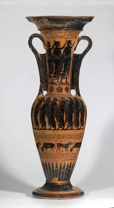 Grabamphora ohne Boden (Attische Grab-Loutrophoros)