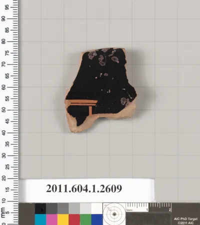 Terracotta fragment of a kylix (drinking cup)