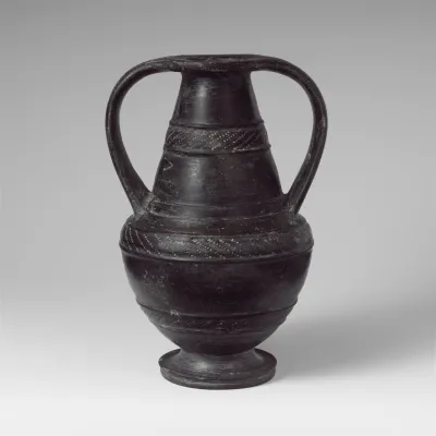 Terracotta Nicosthenic neck-amphora (jar)
