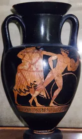 AMPHORA, NECK (ATHENIAN, RED-FIGURE)