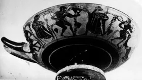 CUP (ATHENIAN, BLACK-FIGURE)