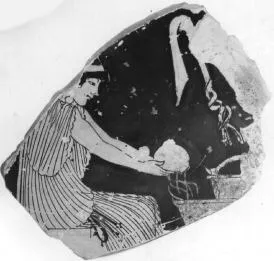 CUP, FRAGMENT (ATHENIAN, RED-FIGURE)