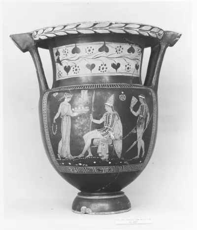 Terracotta column-krater (mixing bowl)