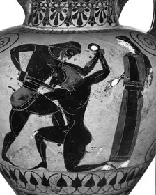 AMPHORA, NECK (ATHENIAN, BLACK-FIGURE)