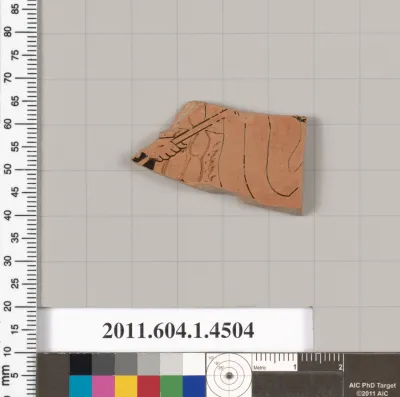 Terracotta fragment of a kylix (drinking cup)