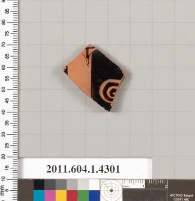 Terracotta fragment of a kylix (drinking cup)