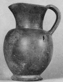 OINOCHOE (ETRUSCAN, BUCCHERO)
