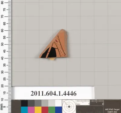 Terracotta fragment of a kylix (drinking cup)