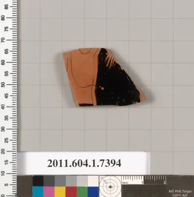 Terracotta fragment of a kylix (drinking cup)