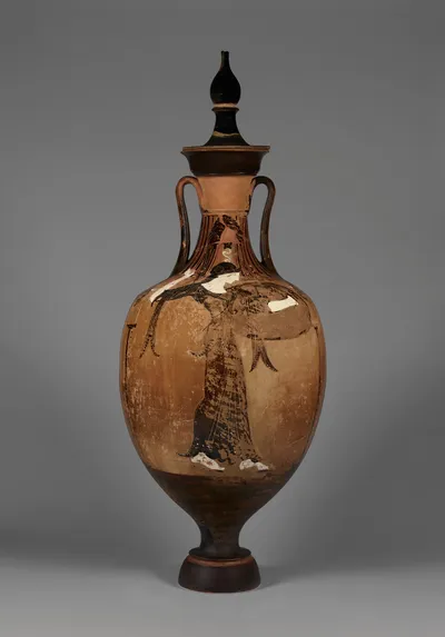 Panathenaic Amphora with Lid