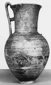 PITCHER (ATHENIAN GEOMETRIC, SILHOUETTE)