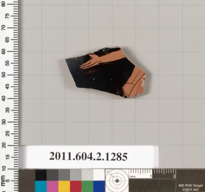 Terracotta fragment of a skyphos (deep drinking cup)