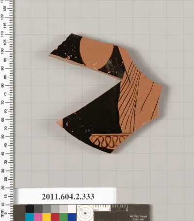 Terracotta fragment of a column-krater (bowl for mixing wine and water)