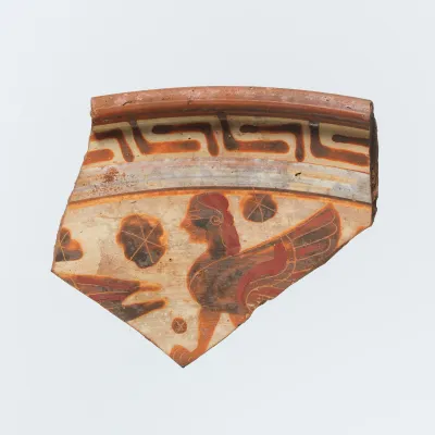 Fragment of a terracotta plate